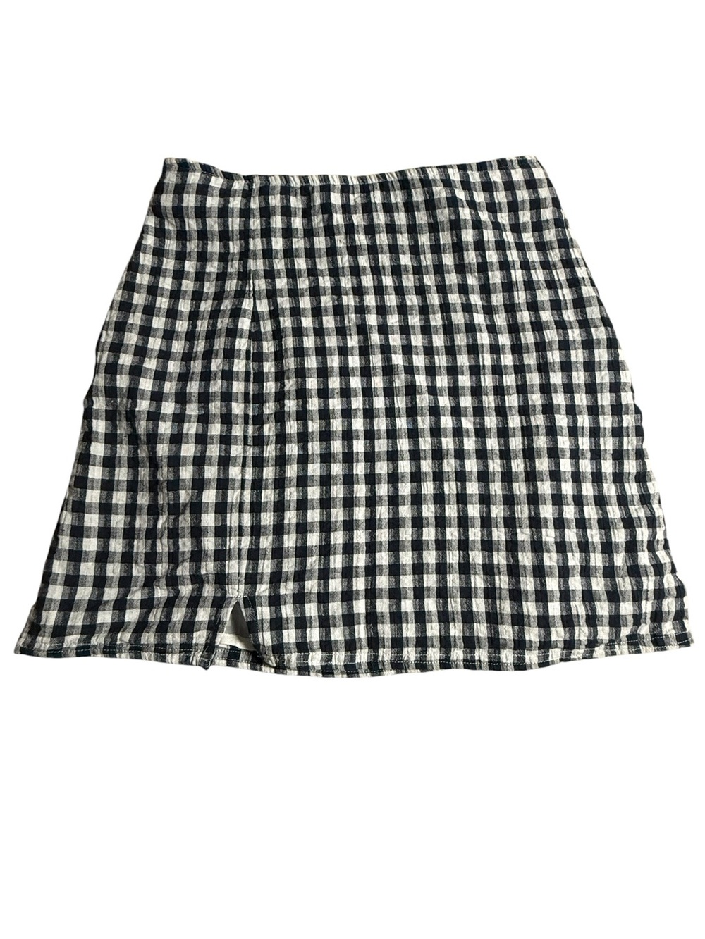 American‎ Eagle Outfitters navy  & White Gingham Midi Skirt